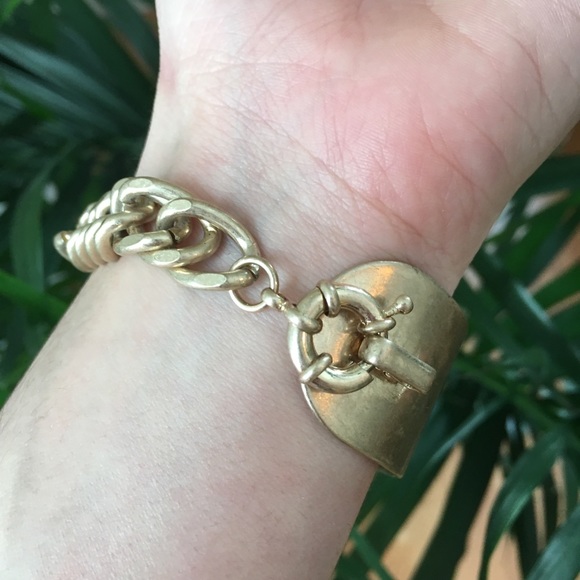 Free People Worn Gold Cuff Bracelet - Picture 5 of 8